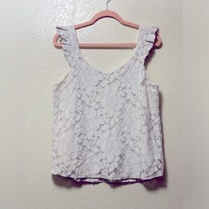Light Lilac Lace Sleeveless Top